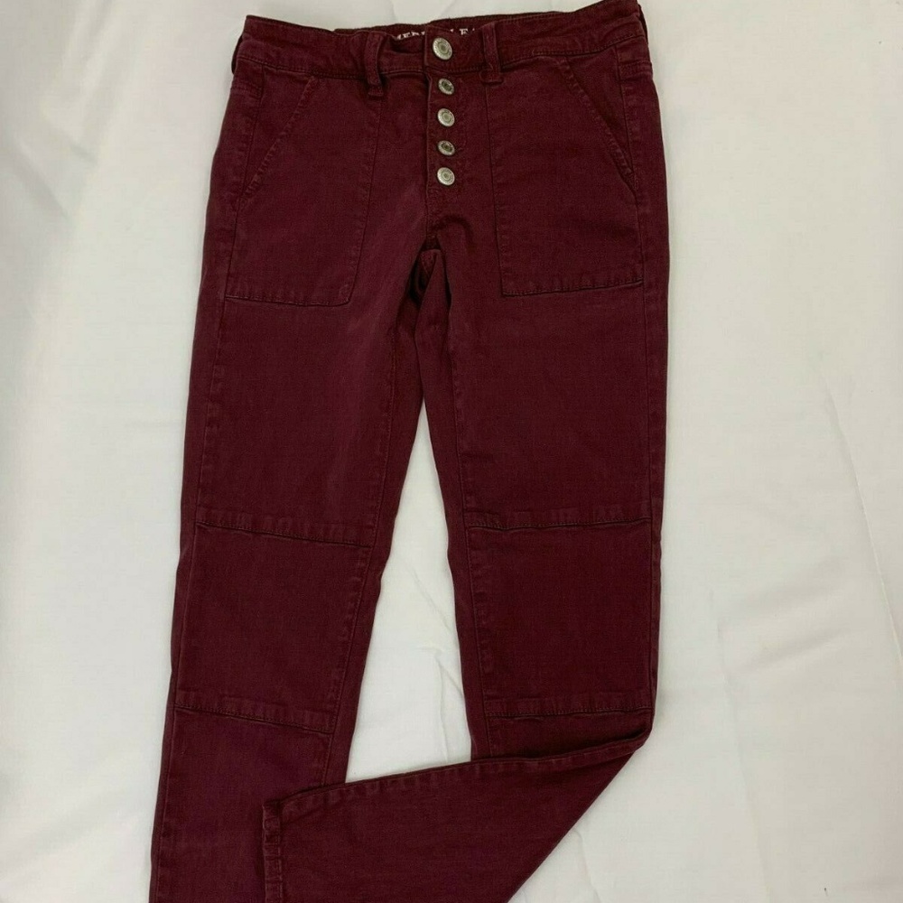 American Eagle Jeggings 6 Reg Super Stretch Button